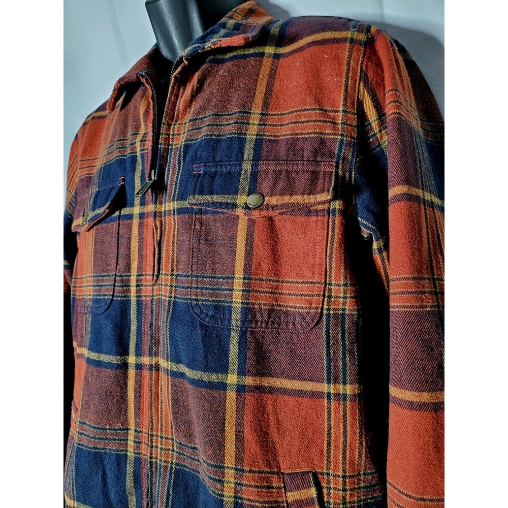 O'neill Mens Size Small Red Flannel Heavyweight Jacket Outdoors Hiking